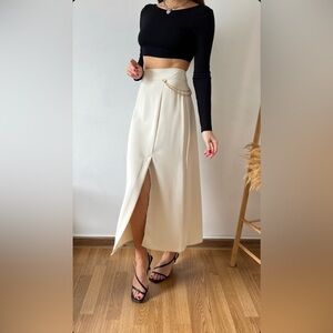 NWT Zara Chain MIDI Skirt Size Xs